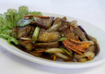 Gaji Dock Bokkeum – Spicy Eggplant with Chicken