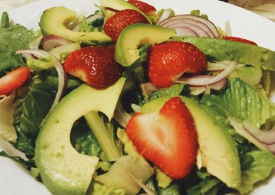 Romaine & Strawberry Salad